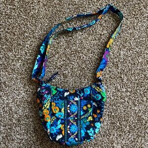 BNWOT Vera Bradley Floral Blue Crossbody Bag